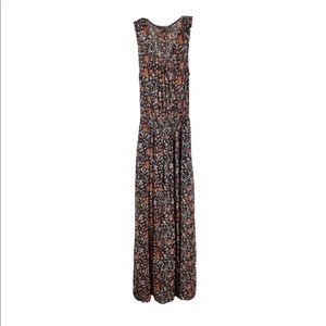Joie Womens XS Floral Silk Maxi Dress Sleeveless